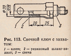 Свечной ключ с захватом Свечной ключ с захватом